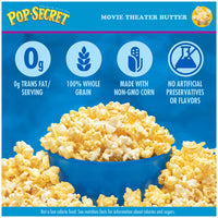 Pop Secret Popcorn, Movie Theater Butter, Microwave Popcorn Bags, 3 Count Box