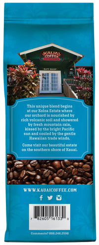 Kauai Whole Bean Coffee, Koloa Estate Medium Roast  Arabica Whole Bean Coffee from Hawaiis Largest Coffee Grower - Bright Aroma with Light Floral Notes - 10 Ounce