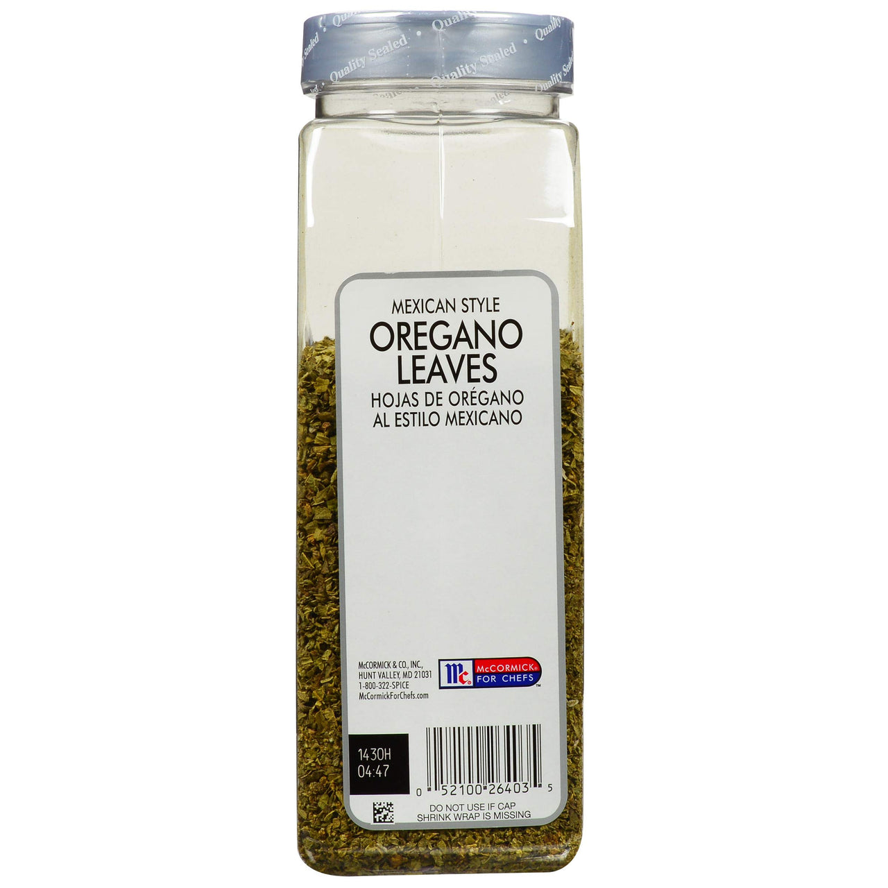 McCormick Culinary Mexican Style Oregano Leaves, 5 oz - One 5 Ounce Container of Dried Mexican Oregano Leaves, Best in Tomato Dishes, Southwestern Dishes, Grilled Meats and More