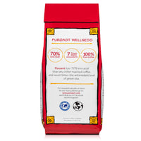 Puroast Low Acid Coffee Ground Half Caff French Roast, Dark Roast, Certified Low Acid Coffee, pH 5.5+, Gut Health, 12 oz., Higher Antioxidant, Smooth for Espresso, Iced Coffee