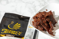 Perky Jerky Sweet and Snappy Turkey Jerky, 14oz - Low Sodium - 10g Protein per Serving - Low Fat - 100% U.S. Sourced - Tender Texture and Bold Flavor
