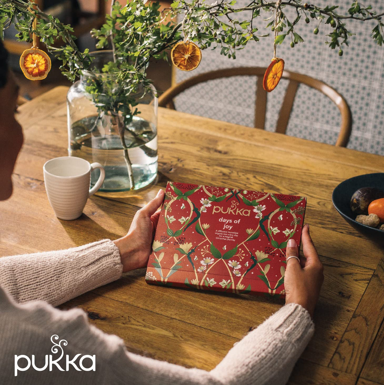 Pukka Tea Advent Calendar, Organic Herbal Tea, Perfect for Gifting, 24 Tea Bags, Red