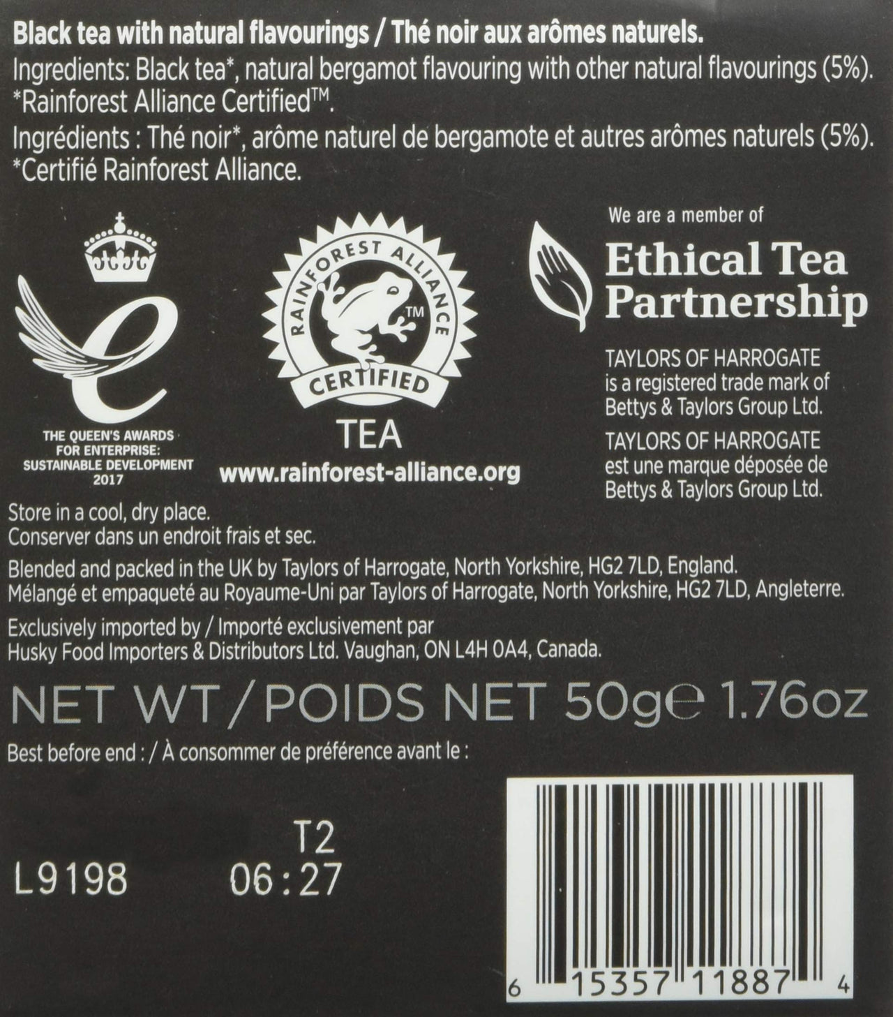 Taylors of Harrogate Earl Grey, 20 Teabags