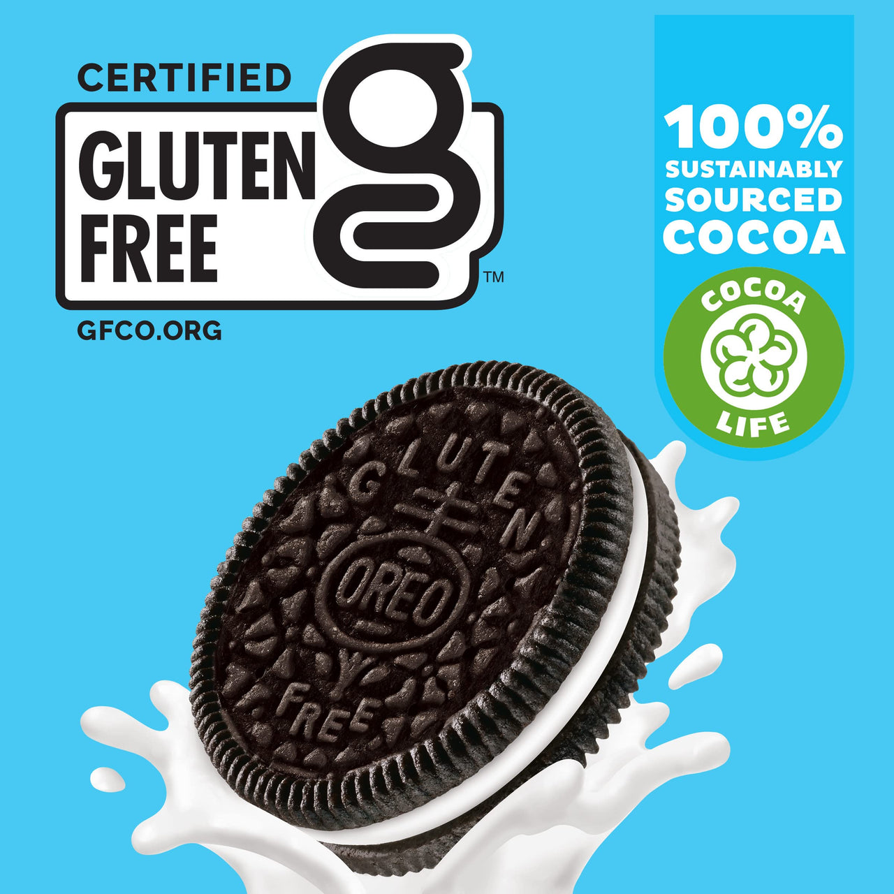OREO Double Stuf Gluten Free Chocolate Sandwich Cookies, Gluten Free Cookies, 14.03 oz