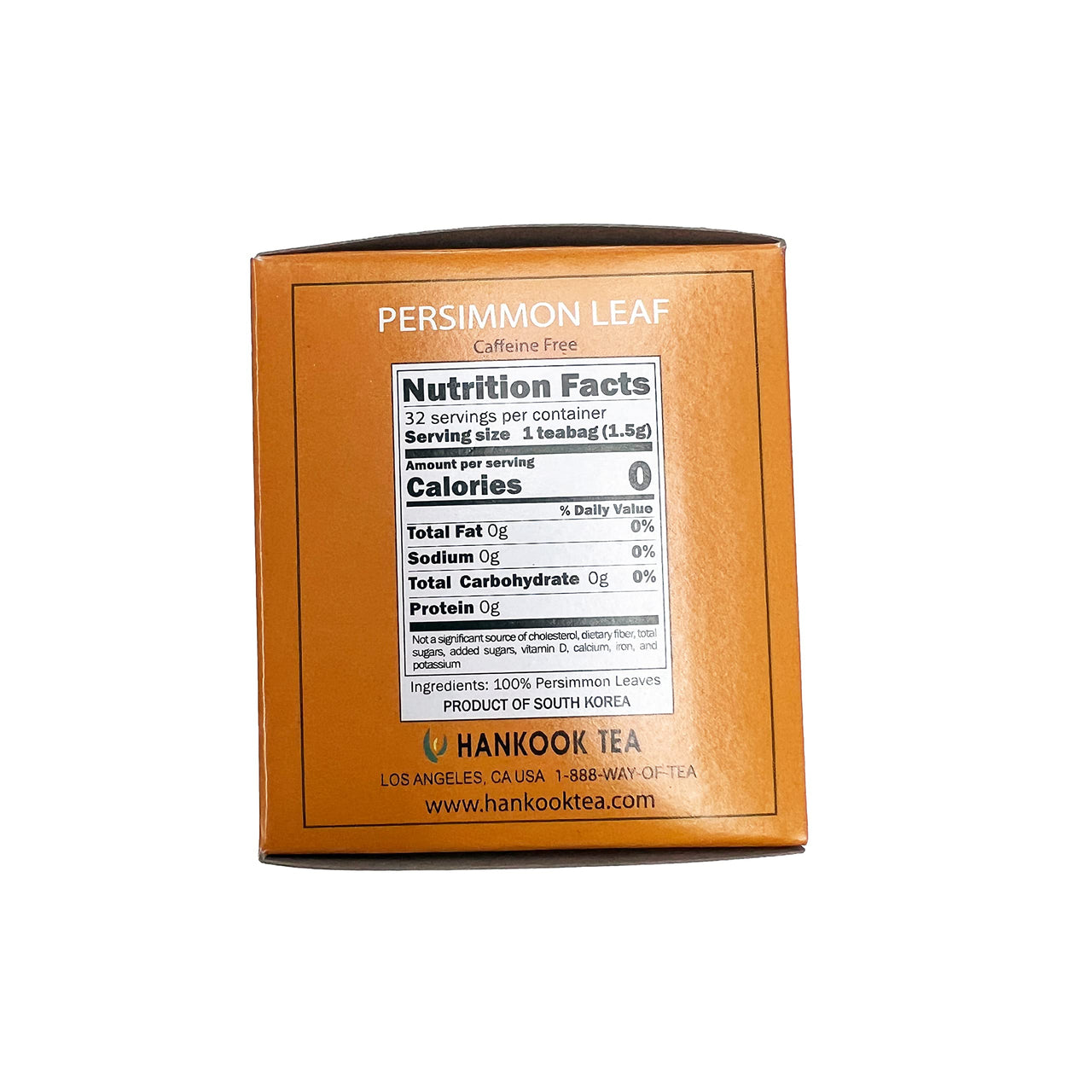 Hankook Tea Tisane Persimmon Leaf, Unflavored, 32 Count