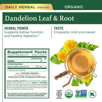 Traditional Medicinals Organic Dandelion & Detox Tea Variety Pack  Includes EveryDay Detox Dandelion, Dandelion Chai Probiotic, Roasted Dandelion Root, Dandelion Leaf & Root Teas  Supports Liver, Kidney, and Digestive Health - (4-Pack) - 64 Tea Bags Total