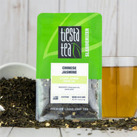Tiesta Tea - Chinese Jasmine, Loose Leaf Classic Jasmine Green Tea, Medium Caffeine, Hot & Iced Tea, 1.8 oz Pouch - 25 Cups, Natural, Diet Support, Green Tea Loose Leaf