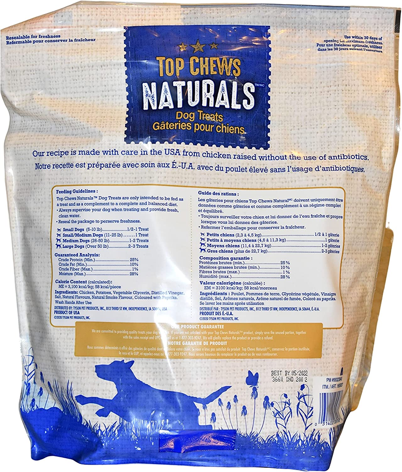 Top Chews Chicken Jerky 1Pack ( 48oz Each) Nkvlcd