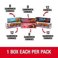 Little Debbie Cookie Variety Pack, 2 Boxes Of Oatmeal Creme Pies, 1 Box Of Fudge Rounds, 1 Box Of Chocolate Chip Creme Pies, 1 Box Of Star Crunch, 1 Box Of Jelly Creme Pies, 6 Piece Assortment