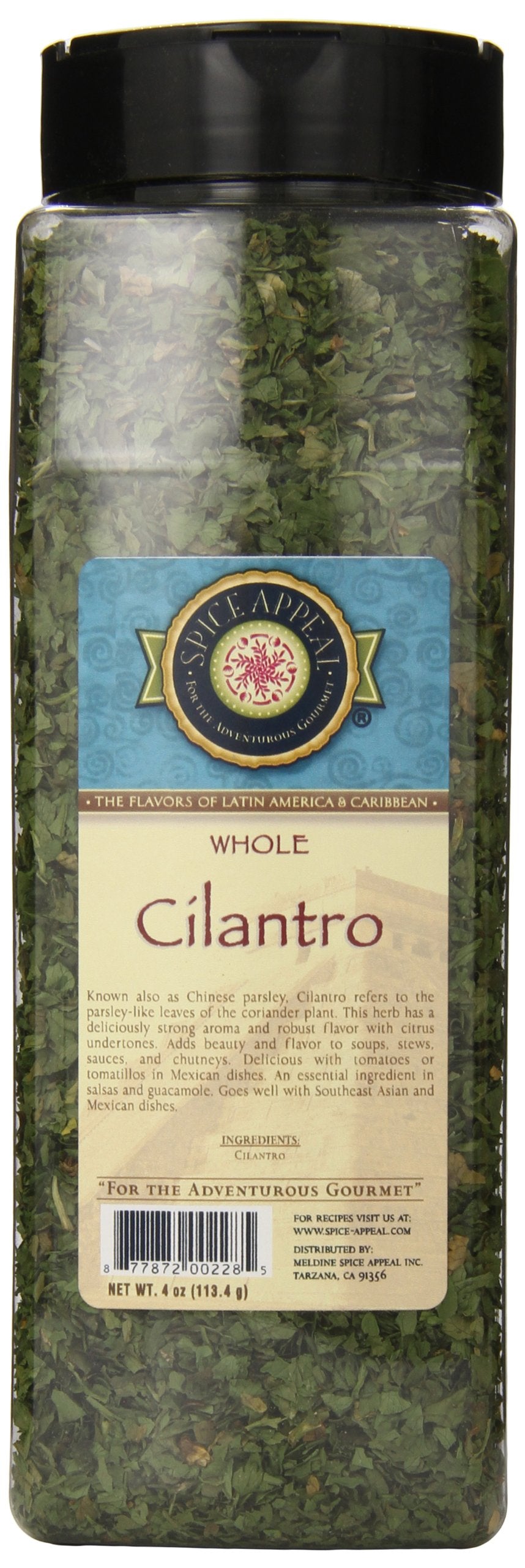 Spice Appeal Cilantro Whole, 4 Ounce