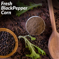 Himalayan Chef Whole Black Peppercorns, Square Plastic Grinder-6.17oz