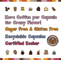 Crazy Cups Flavored Decaf Hot or Iced Coffee, for the Keurig K Cups 2.0 Brewers, Chocolate Coconut Dream, 22 Count