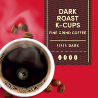 Tim Hortons Dark Roast Coffee, Single-Serve K-Cup Pods Compatible with Keurig Brewers, 32ct K-Cups,Red