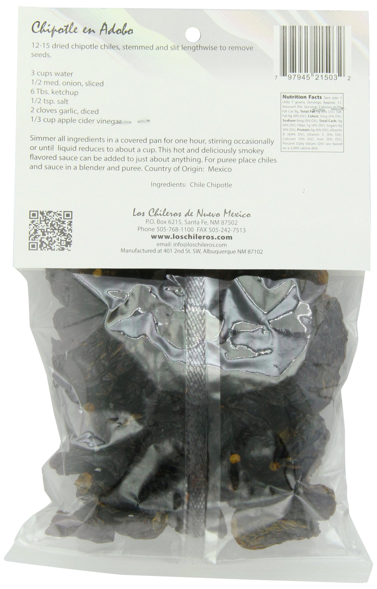 Los Chileros Whole Chile Chipotle, Dark Red, 3 Ounce