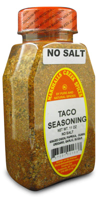 Marshalls Creek Spices Taco No Salt Seasoning, New Size, 11 Ounce