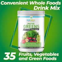 Evowell Native Greens Superfoods/greens Natural Flavor, 9.66 Ounce