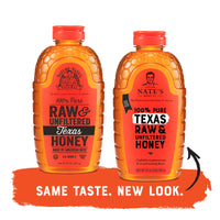 Nature Nate's  100% Pure Raw & Unfiltered Honey, 32 oz. Squeeze Bottle; All-natural Sweetener, No Additives, Texas, 2 Pound (Pack of 1)