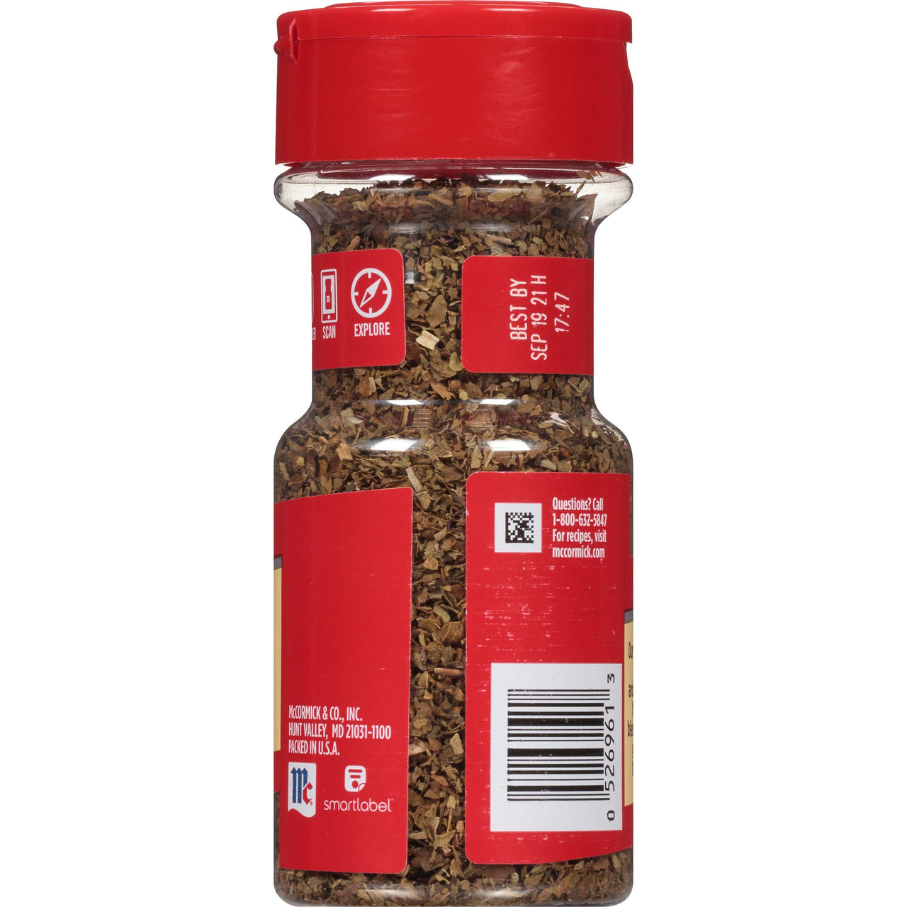 McCormick Basil Leaves, 0.62 oz (Pack of 6)