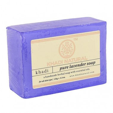 Khadi Natural Ayurvedic Pure Lavender Soap, Pack of 2 (125g each)