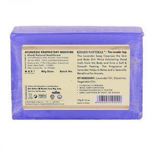 Khadi Natural Ayurvedic Pure Lavender Soap, Pack of 2 (125g each)