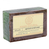 Khadi Natural Ayurvedic Apricot Scrub Soap, Pack of 2 (125g each)