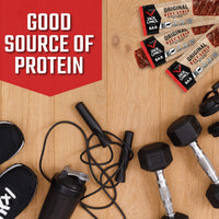 Jack Link's  Beef Jerky Bars, Original - 7g of Protein and 80 Calories Per Protein Bar, Made with Premium Beef, No added MSG - Keto Friendly and Gluten Free Snacks (Pack of 12)