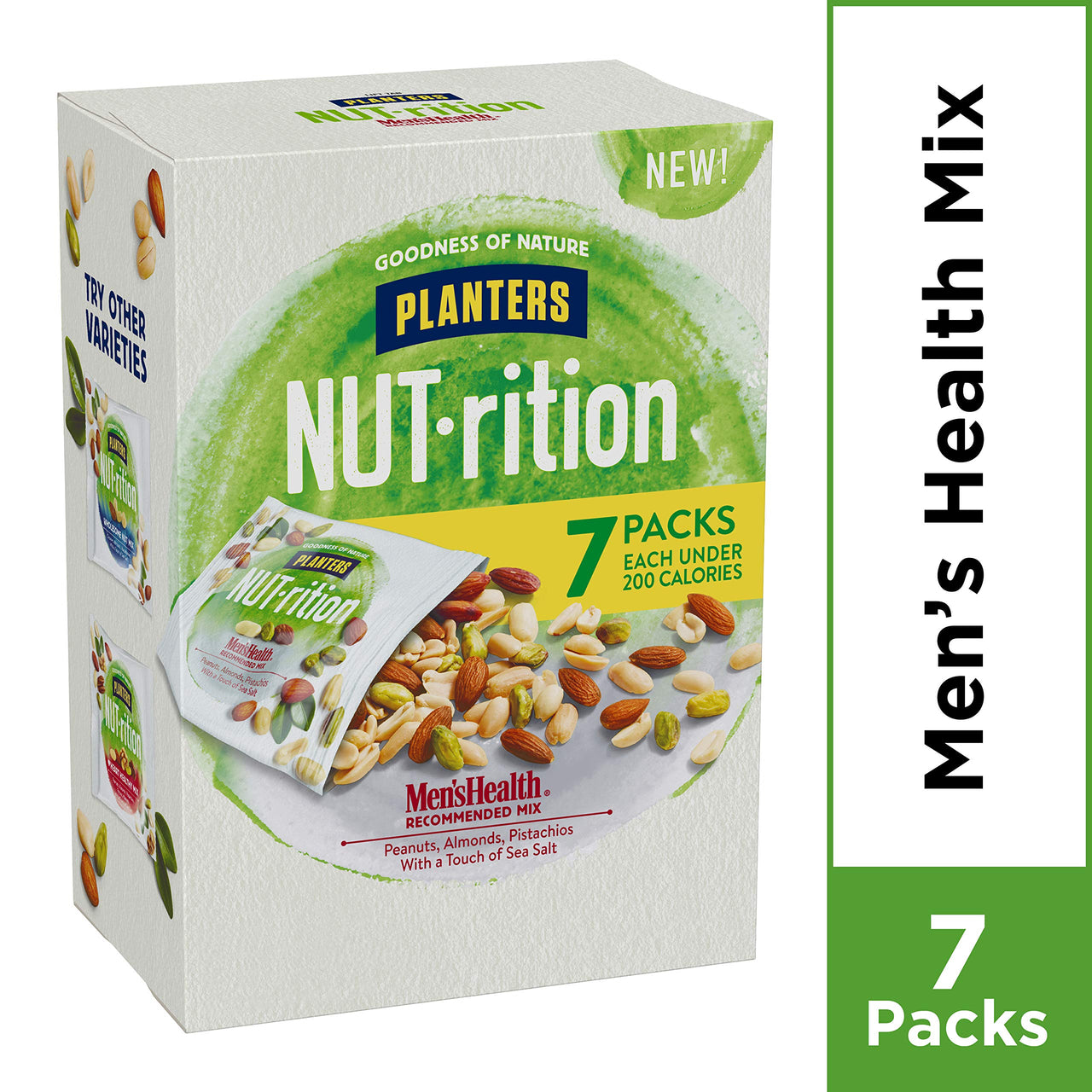 Planters Men's  Health Mix Mixed Nuts (7.5 oz Packets, Pack of 7)