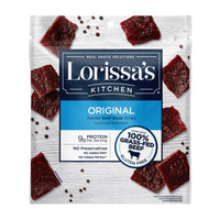 Lorissa's  Kitchen Premium Grass-Fed Steak Strips, Original, 2.25 Oz. 1 Count - No Added MSG or Nitrites, Keto Friendly Snacks & Gluten Free, More Tender Than Traditional Beef Jerky