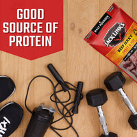 Jack Link's  Beef Jerky, Sweet & Hot,  Pounder Bag - Flavorful Meat Snack, 9g of Protein and 80 Calories, Made with Premium Beef - 96 Percent Fat Free, No Added MSG or Nitrates/Nitrites