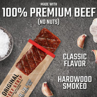 Jack Link's  Beef Jerky Bars, Original - 7g of Protein and 80 Calories Per Protein Bar, Made with Premium Beef, No added MSG - Keto Friendly and Gluten Free Snacks (Pack of 12)