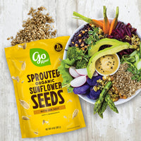 go Raw with Sea Salt Sprouted Organic Bag Keto Vegan Gluten Free Snacks Superfood, Sunflower Seeds, 14 Oz