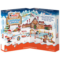 Kinder Joy Christmas Advent Calendar, Chocolate Candy Treats Inside, Perfect Holiday Gift for Kids, White, 24 Count, Pack of 2