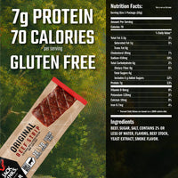 Jack Link's  Beef Jerky Bars, Original - 7g of Protein and 80 Calories Per Protein Bar, Made with Premium Beef, No added MSG - Keto Friendly and Gluten Free Snacks (Pack of 12)