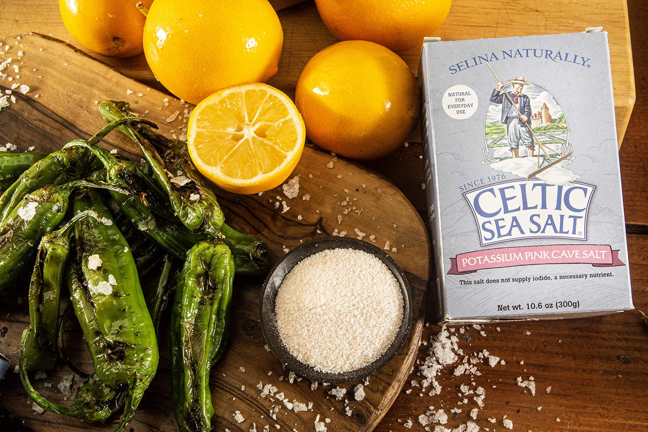 Celtic Sea Salt Pink Potassium Cave Salt 10.6 Oz (300 G)  Extra Fine Grain, Natural, Light In Sodium  For Shaker Jar, Salty, 10.6 Oz (Pack of 1)