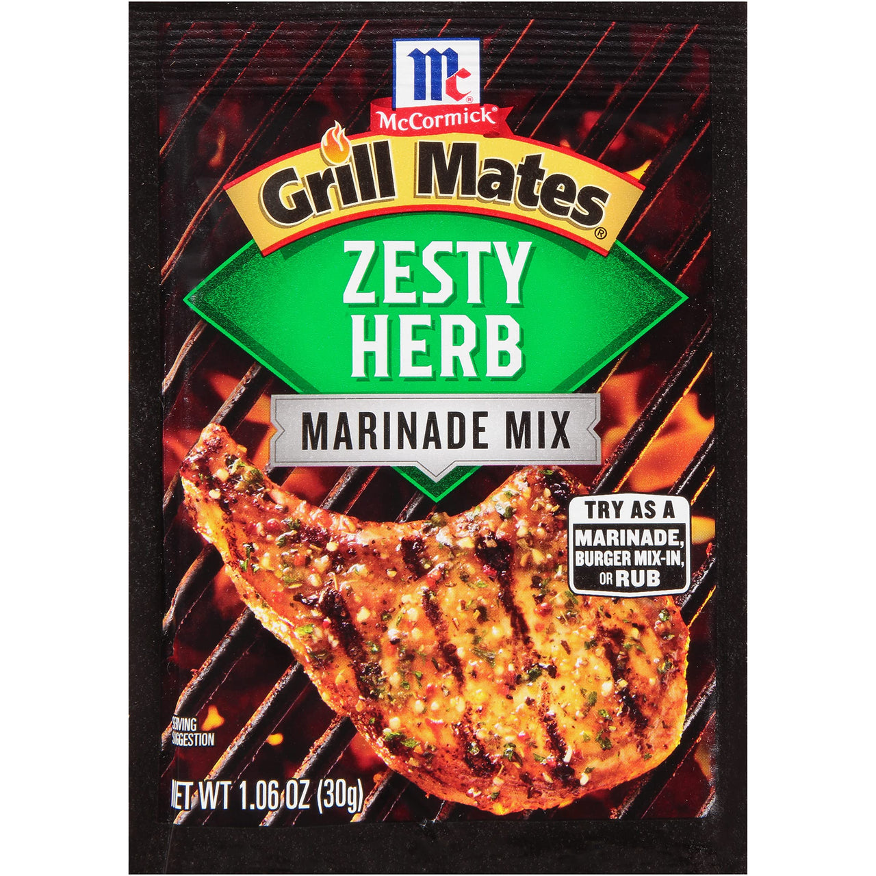 McCormick Grill Mates Zesty Herb Marinade Mix, 1.06 oz
