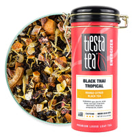 Tiesta Tea - Black Thai Tropical, Loose Leaf Mango Citrus Black Tea, High Caffeine, Hot & Iced Tea, 4.5 oz Tin - 50 Cups, Natural, Flavored, Black Tea Loose Leaf