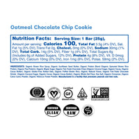 GoMacro Kids MacroBar Organic Vegan Snack Bars - Oatmeal Chocolate Chip Cookie (0.90 Ounce Bars, 7 Count)