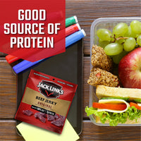 Jack Link's  Beef Jerky, Original - Flavorful Meat Snack for Lunches, Ready to Eat Snacks - 7g of Protein, Made with Premium Beef - 0.625 Oz Bags (Pack of 5)