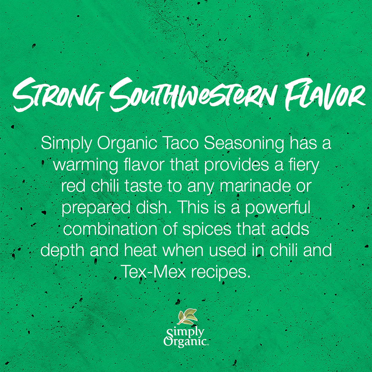 Simply Organic Spicy Taco Seasoning, Certified Organic, Gluten-Free | 1.13 oz