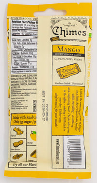 Chimes Ginger Chews Candy, Mango, 1.5 Ounce (Pack of 1)