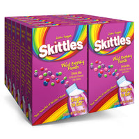 Skittles Singles to Go Wild Berry Punch, Powdered Drink Mix, Zero Sugar, Low Calorie, Includes 12 boxes, 6 Servings per Box, 72 Total Servings