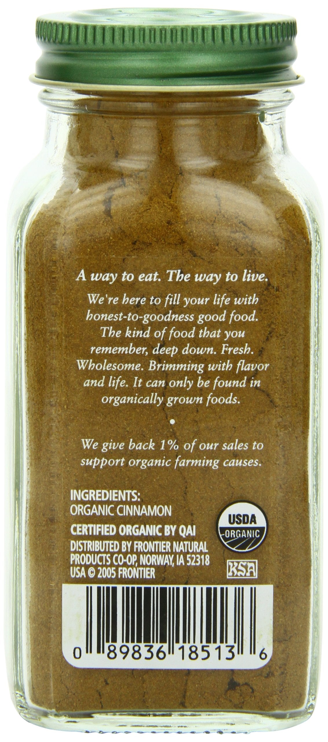 Simply Organic Cinnamon Ground Certified Organic, 2.45-Ounce Container