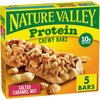 Nature Valley Chewy Protein Bars, Salted Caramel Nut, 7.1 oz, 5 Count Box