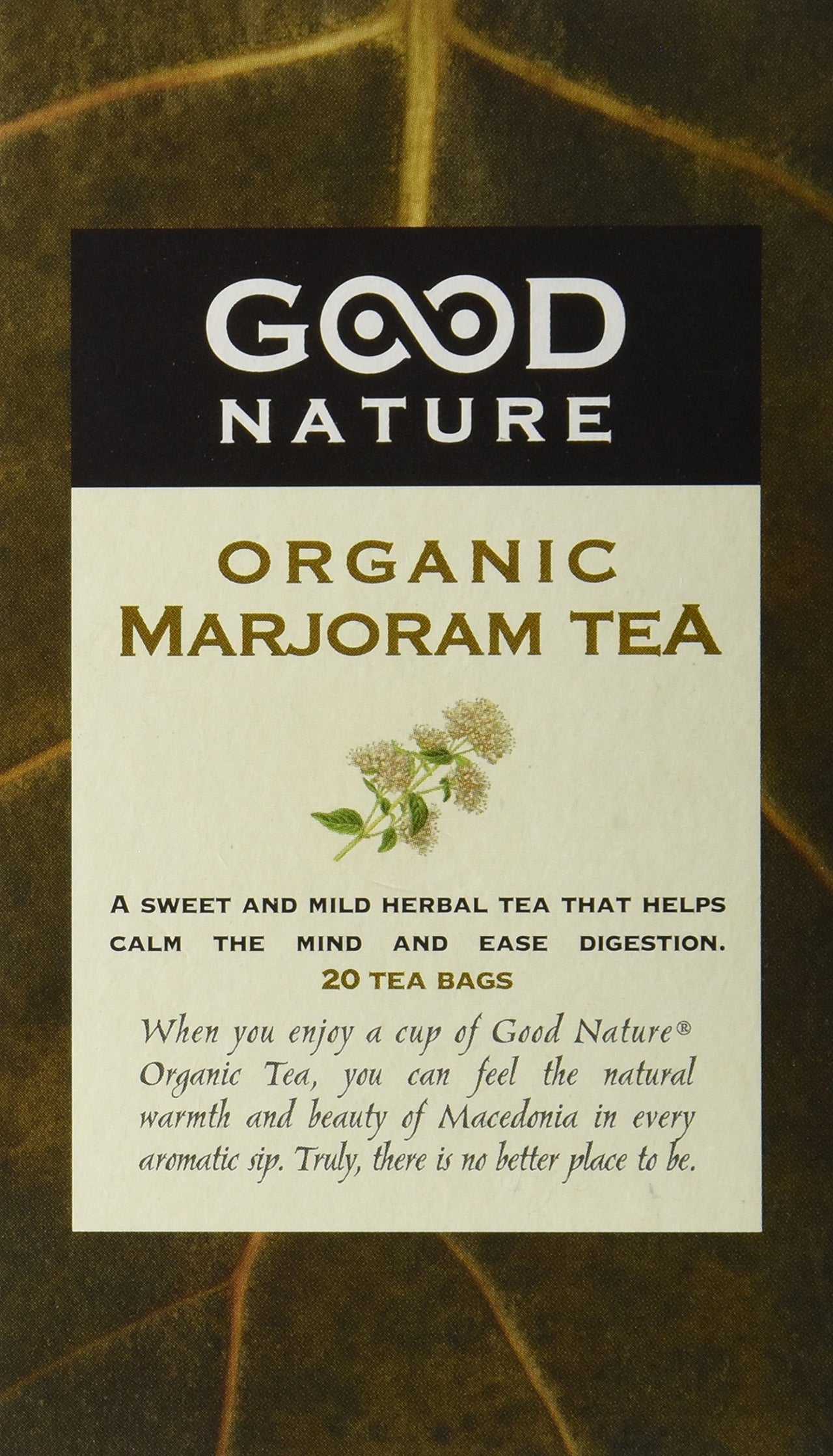 Good Nature Organic Marjoram Tea, 1.058 Ounce