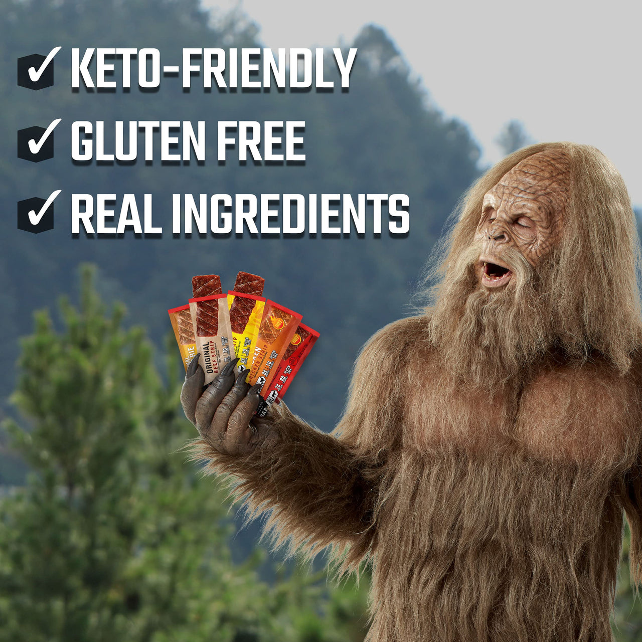 Jack Link's  Beef Jerky Bars, Original - 7g of Protein and 80 Calories Per Protein Bar, Made with Premium Beef, No added MSG - Keto Friendly and Gluten Free Snacks (Pack of 12)
