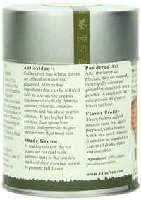 The Tao of Tea Liquid Jade Powdered Matcha Green Tea, Loose Leaf, 3 Oz