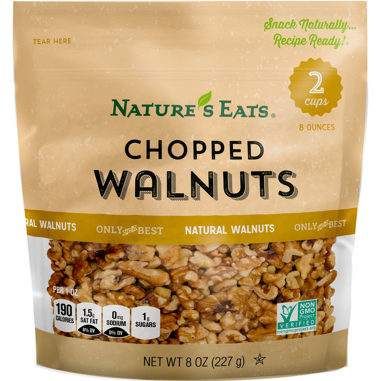 Nature's  Eats Chopped Walnuts, 8 Oz