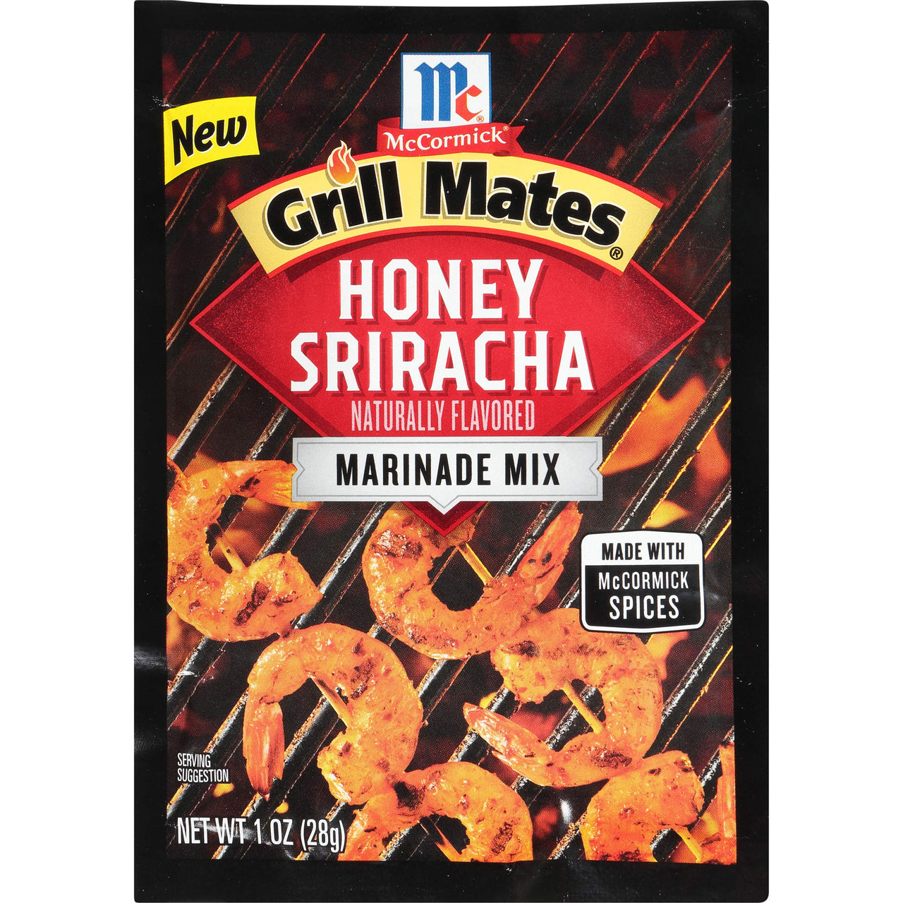 McCormick Grill Mates Honey Sriracha Marinade Mix, 1 oz (Pack of 12)