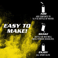 All Sport ELITE - Electrolyte Hydration Performance - Lemon Twist - Singles To Go Powder Packets (10 Sticks)