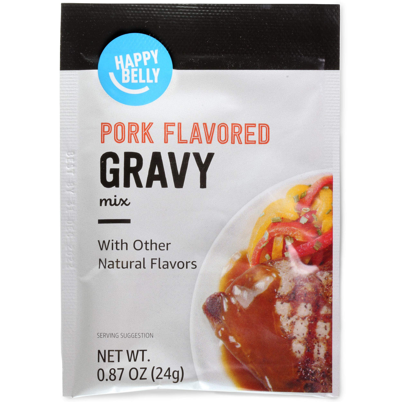Happy Belly Pork Gravy Mix, 0.87 Oz (Pack of 12)